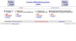 Desktop Screenshot of opac.uni-giessen.de